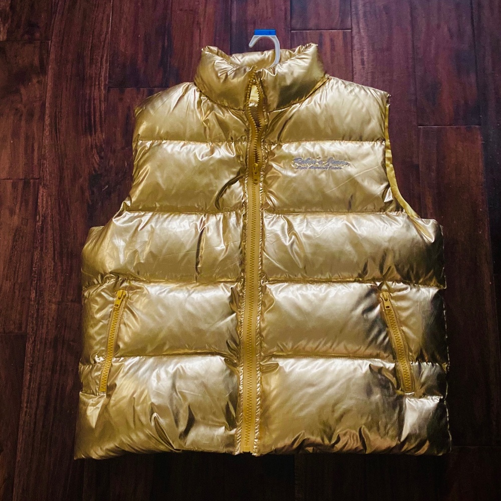 Gold Robin’s Jeans Real American Jeans Vest (never worn)